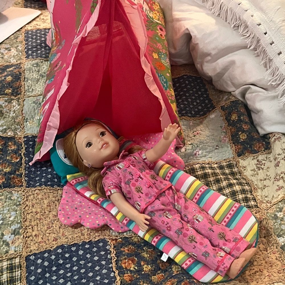 American Girl WellieWishers Doll and tent